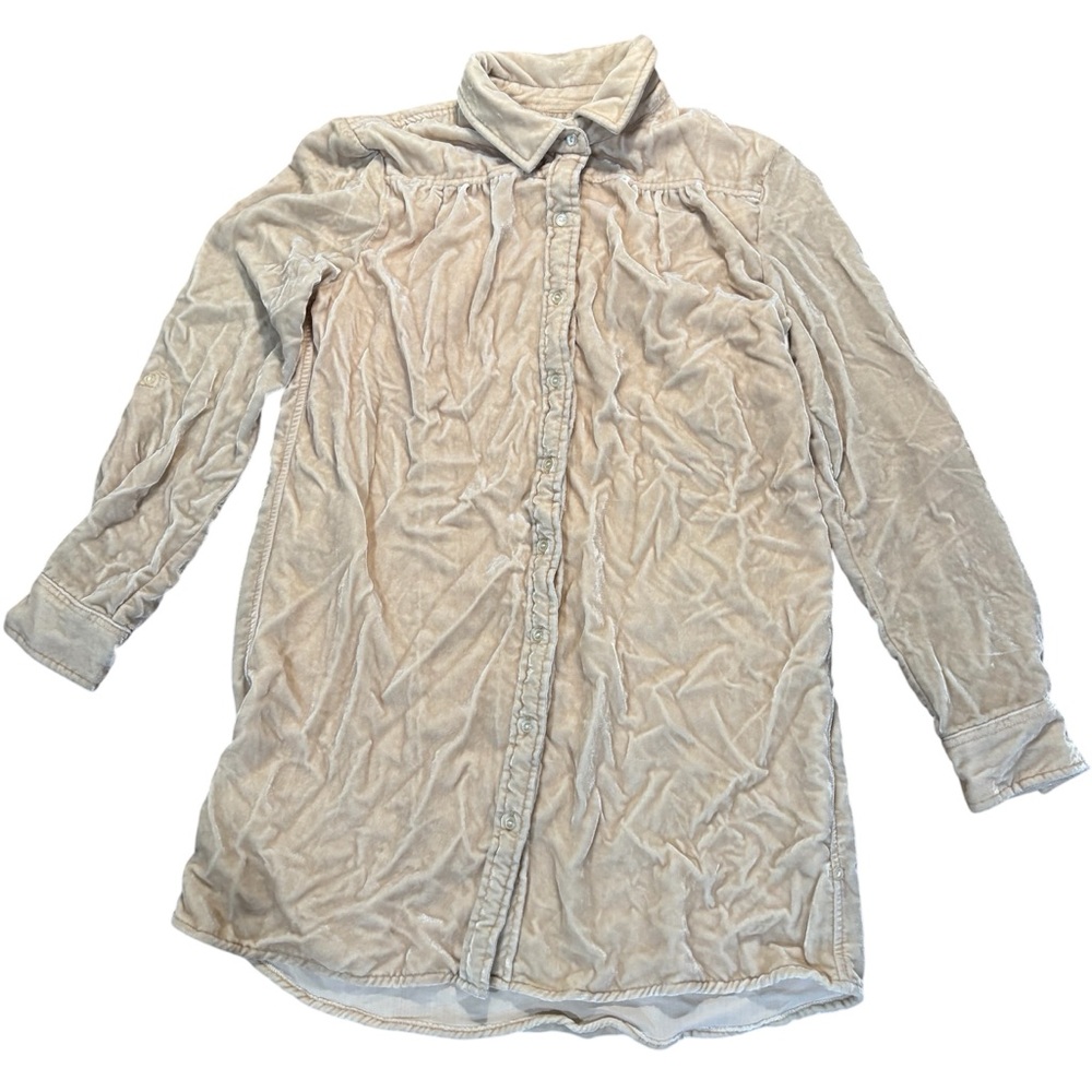 Velvet Thread and Supply tunic length button down top woman’s size small
